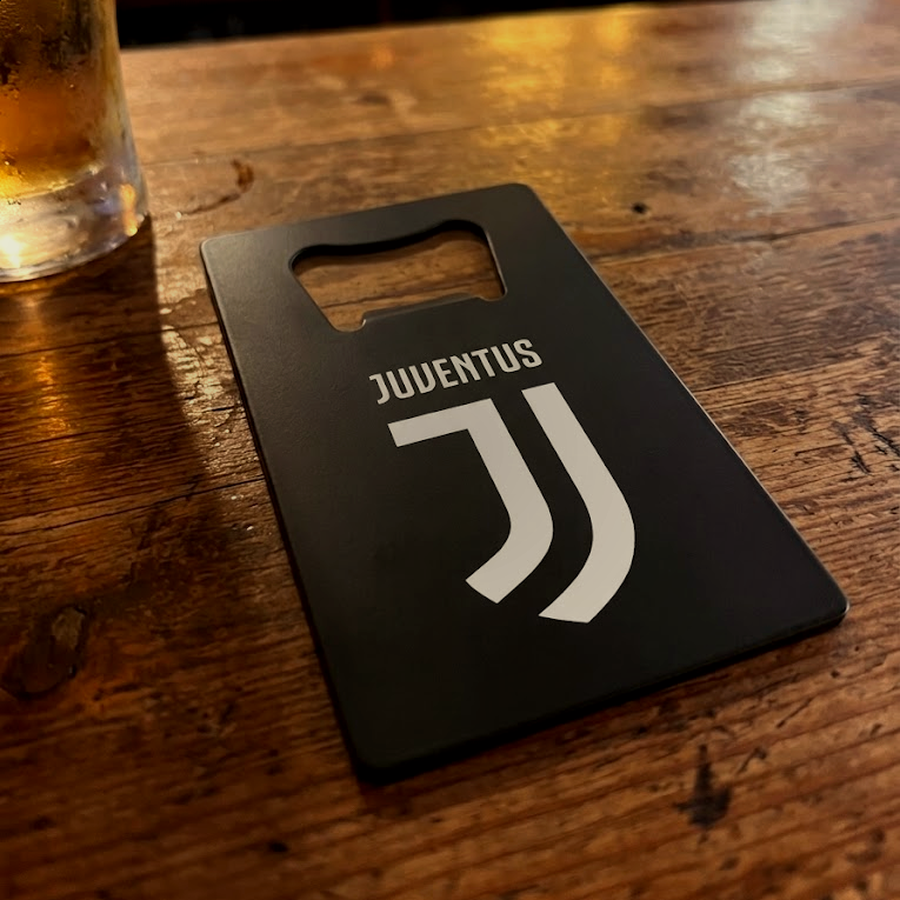 Metal credit card bottle opener